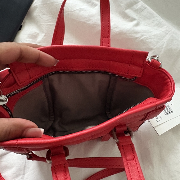 Calvin Klein Red Mini Quilted Bag - Picture 2 of 4